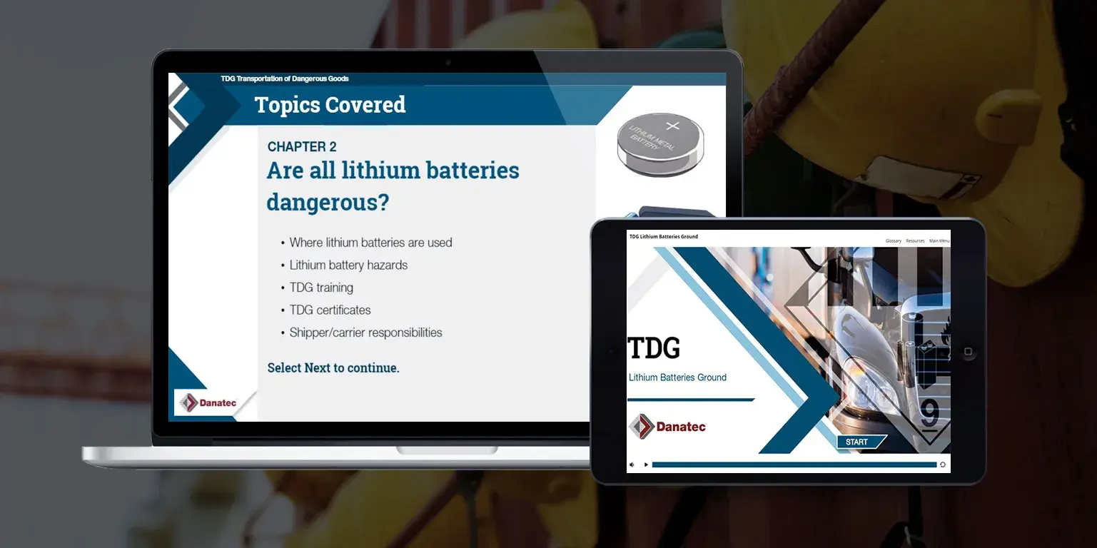 TDG Lithium Batteries Ground Online Training